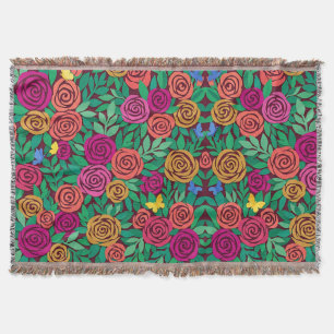 Abstrakte Matisse-Rosen-Schmetterlinge-Decken Decke