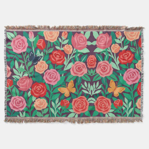 Abstrakte Matisse-Rosen-Schmetterlinge-Decken Decke