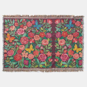 Abstrakte Matisse-Rosen-Schmetterlinge-Decken Decke