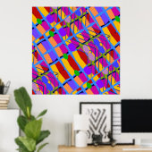 Abstrakte Matisse-Stilformen Poster (Heimbüro)
