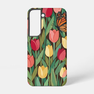 Abstrakte Matisse-Tulpen-Schmetterling-Samsung-Hül Samsung Galaxy Hülle