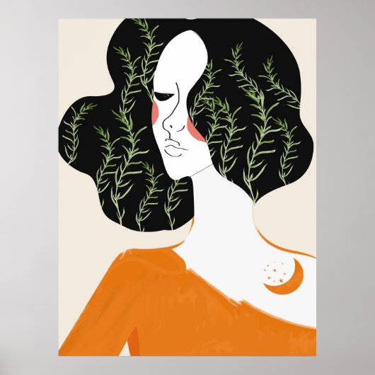 Abstrakte Mauer Kunstdruckerei Rustikal Poster (Vorne)