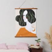 Abstrakte Mauer Kunstdruckerei Rustikal Wandteppich Mit Holzrahmen (Schlafzimmer)