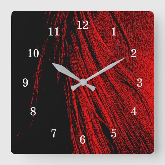 Abstrakte Maueruhr Quadratische Wanduhr (Vorderseite)