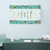 Abstrakte maya-alte Gesichter Muster 1 Banner (Messeveranstaltung)