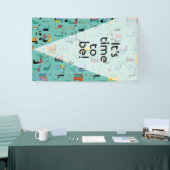 Abstrakte maya-alte Gesichter Muster 1 Banner (Messeveranstaltung)
