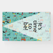 Abstrakte maya-alte Gesichter Muster 1 Banner (Horizontal)
