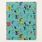 Abstrakte maya-alte Gesichter Muster 1 Planer (Rückseite)