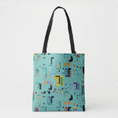 Abstrakte maya-alte Gesichter Muster 1 Tasche (Vorderseite)