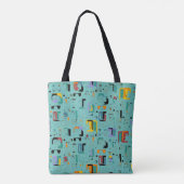 Abstrakte maya-alte Gesichter Muster 1 Tasche (Rückseite)