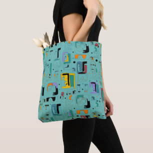 Abstrakte maya-alte Gesichter Muster 1 Tasche