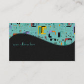 Abstrakte maya-alte Gesichter Muster 1 Visitenkarte (Rückseite)