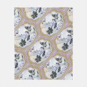 Abstrakte Méallions Fleecedecke (Vorderseite)