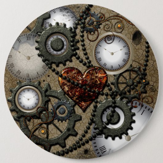 Abstrakte mechanische Konstruktion Button (Vorderseite)