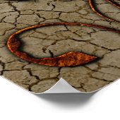 Abstrakte mechanische Konstruktion Poster (Ecke)