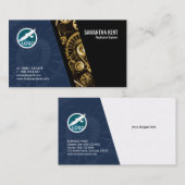 Abstrakte mechanische visitenkarte (Vorne/Hinten)