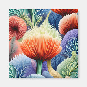 Abstrakte Meeresformen Magnet