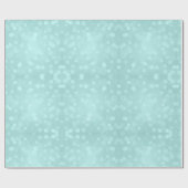 Abstrakte Meeresfrüchte-Minzgrün Bucht Weihnachtsb Geschenkpapier (Flach)