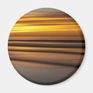 Abstrakte Meereslandschaft bei Sonnenuntergang, CA Magnet