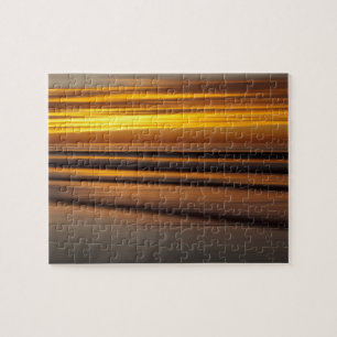 Abstrakte Meereslandschaft bei Sonnenuntergang, CA Puzzle