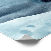 Abstrakte Meereslandschaft Moderne Kunst - Meer Poster (Ecke)