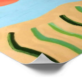 Abstrakte Meereslebewesen Poster (Ecke)