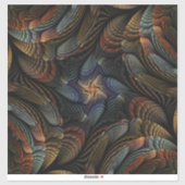 Abstrakte Meeresmuscheln Aufkleber (Blatt)
