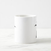 Abstrakte Meeresvögel Kaffeetasse (Mittel)