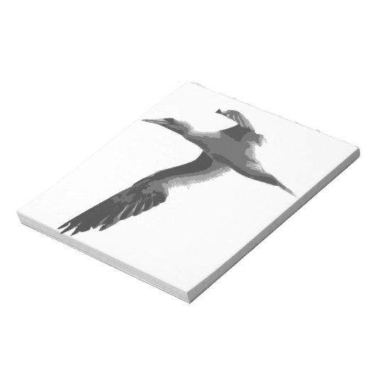 Abstrakte Meeresvögel Notizblock (Rotiert)