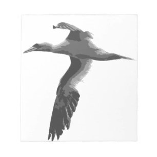 Abstrakte Meeresvögel Notizblock