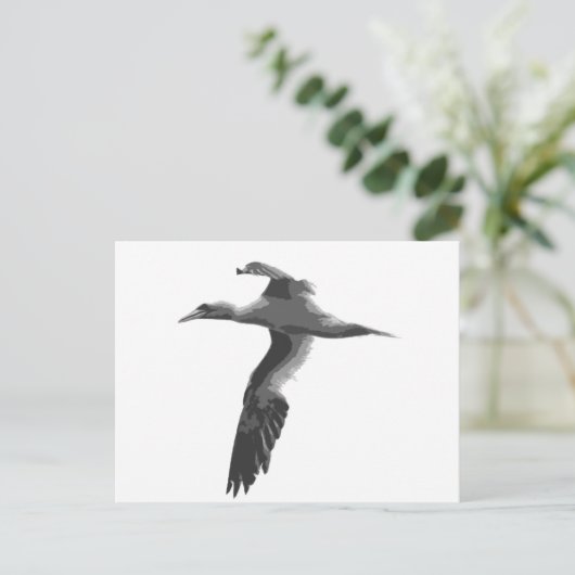 Abstrakte Meeresvögel Postkarte (Stehend Vorderseite)