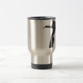 Abstrakte Meeresvögel Reisebecher (Mittel)