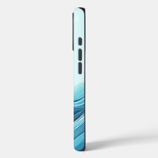 Abstrakte Meereswellen Case-Mate iPhone Hülle (Rückseite / Links)