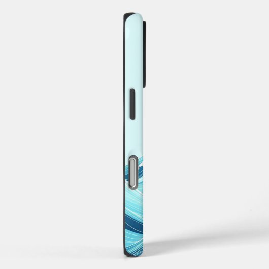Abstrakte Meereswellen Case-Mate iPhone Hülle (Rückseite / Rechts)