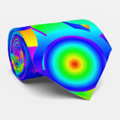 Abstrakte Meereswellen Krawatte (Gerollt)