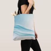 Abstrakte Meereswellen mit glatter Blues Tasche (Von Nahem)