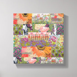 Abstrakte mehrfache Blume 2 gestrichene Canvas dru Leinwanddruck