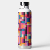 Abstrakte mehrfarbige Formen Trinkflasche (Rechts)