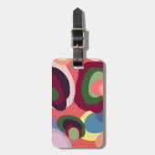 Abstrakte mehrfarbige Gepäckmarken Gepäckanhänger (Vorderseite vertikal)