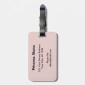 Abstrakte mehrfarbige Gepäckmarken Gepäckanhänger (Rückseite vertikal)