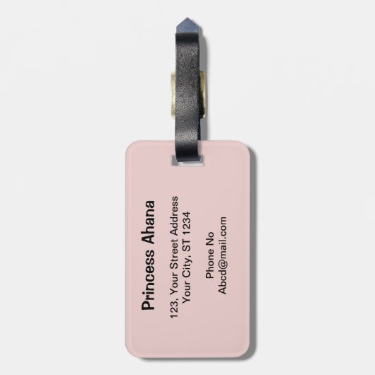 Abstrakte mehrfarbige Gepäckmarken Gepäckanhänger (Rückseite vertikal)