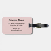 Abstrakte mehrfarbige Gepäckmarken Gepäckanhänger (Rückseite horizontal)