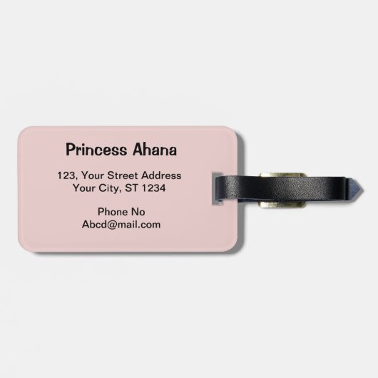 Abstrakte mehrfarbige Gepäckmarken Gepäckanhänger (Rückseite horizontal)