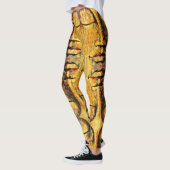 Abstrakte, mehrfarbige Gesichtskunst Leggings (Links)