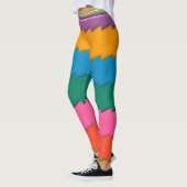 Abstrakte mehrfarbige Leggings (Links)