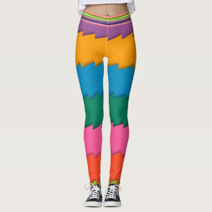 Abstrakte mehrfarbige Leggings