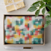 Abstrakte mehrfarbige Malerei Seidenpapier (Geschenk)