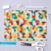 Abstrakte mehrfarbige Malerei Seidenpapier (Handwerk)