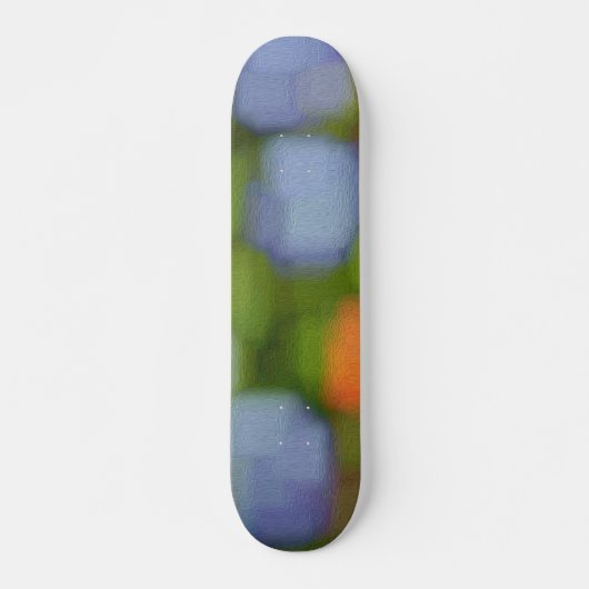 Abstrakte mehrfarbige Malerei Skateboard (Vorne)