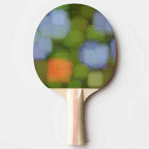 Abstrakte mehrfarbige Malerei Tischtennis Schläger